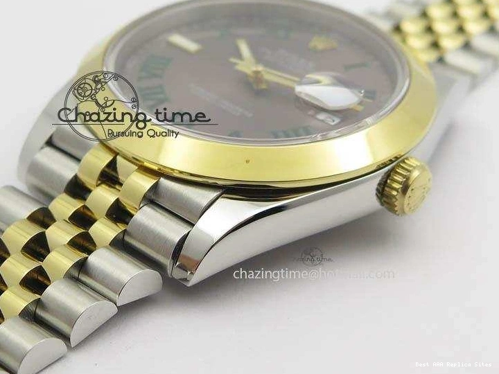 AAA Replica Watches SS A DateJust Version Edition II BP 3606 Bracelet Colorful 41mm Dial YG Jubilee Best Maker On Gray New Roman 0105